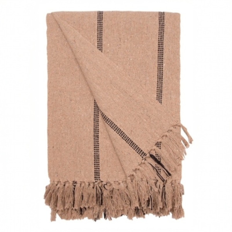 BEDSPREAD STRIPE BIG BEIGE BLACK BEDSPREAD STRIPE BIG BEIGE BLACK